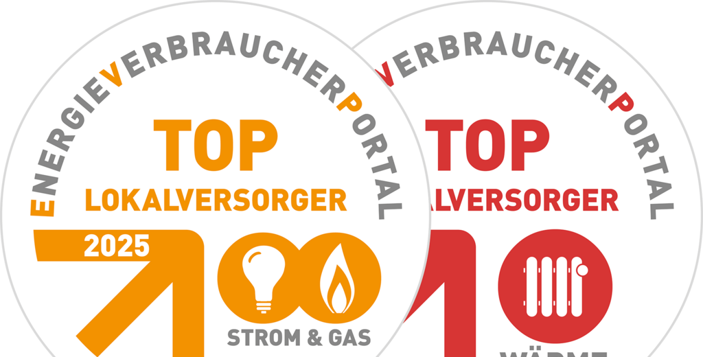 Guetesiegel der Energieverbraucherportal fuer die WSW als Top Lokalversorger fuer Strom Gas Waerme 2025